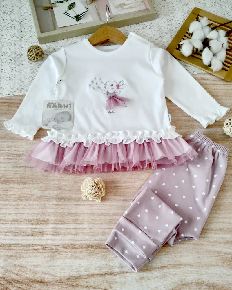 Conjunto Eva - Personalizable con número y globos para primer cumpleaños - Creaciones Narvi