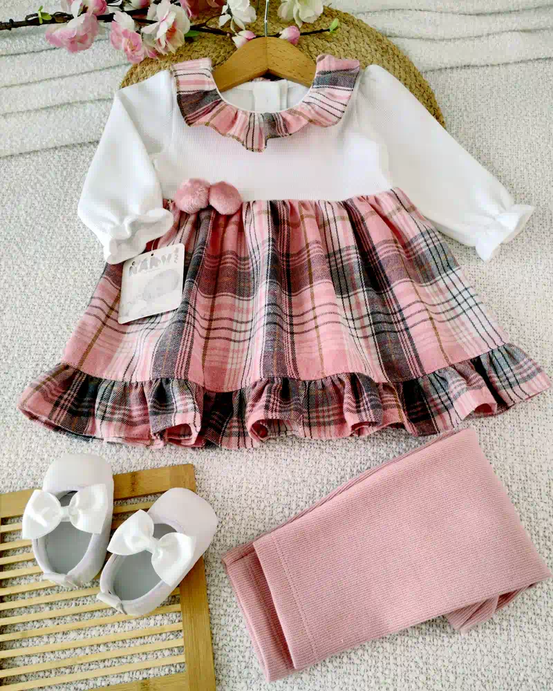 Vestido Amy - Blanco con detalles de estrella para pesebre o representaciones - Creaciones Narvi