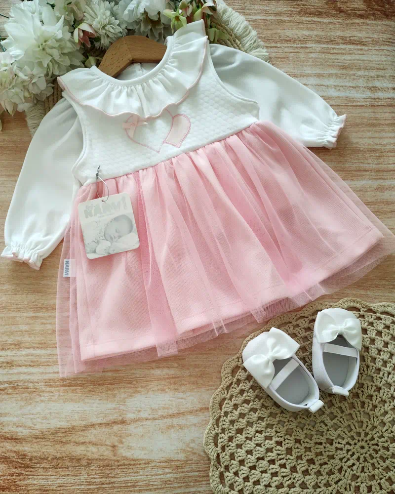 Vestido Maju - Tradicional color blanco con cruz bordada - Creaciones Narvi